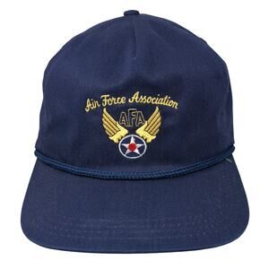 Air Force Association Slideback 5 Panel Cap Blue OS Embroidered Rope Derby Cap